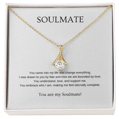 Soulmate - Romantic Necklace | Gift for girlfriend, fiancée, wife | Pendant Necklace | Beauty Necklace