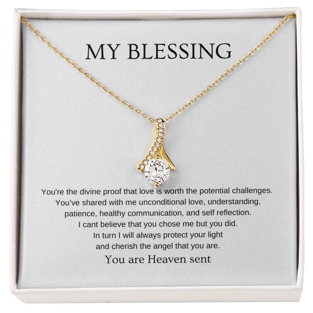 My Blessing - Romantic Necklace | Gift for girlfriend, fiancée, wife | Pendant Necklace | Beauty Necklace