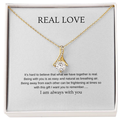 Real Love - Romantic Necklace | Gift for girlfriend, fiancée, wife | Pendant Necklace | Beauty Necklace