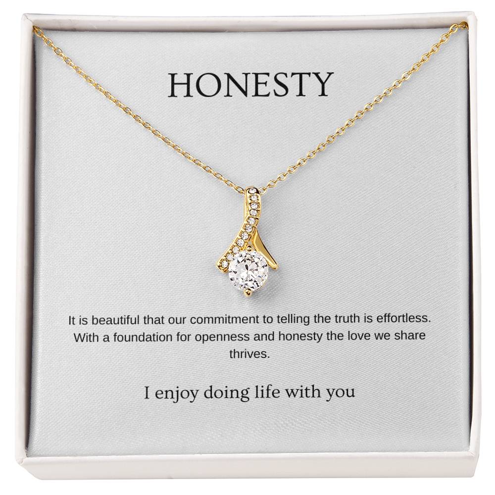 Honesty - Romantic Necklace | Gift for girlfriend, fiancée, wife | Pendant Necklace | Beauty Necklace