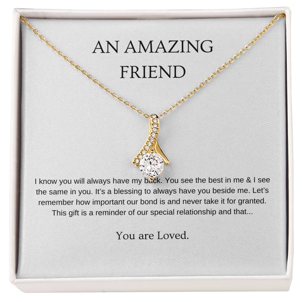 An Amazing Friend Necklace | Gift for friend | Pendant Necklace | Beauty Necklace