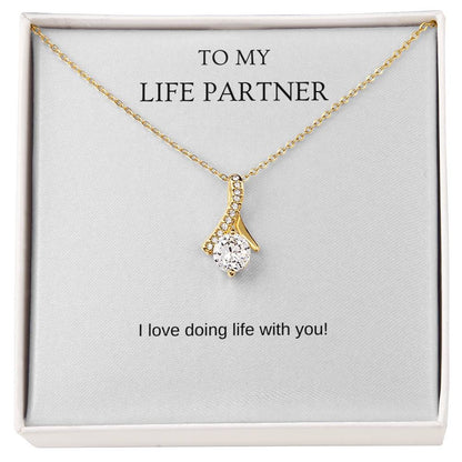 Life Partner - Romantic Necklace | Gift for girlfriend, fiancée, wife | Pendant Necklace | Beauty Necklace