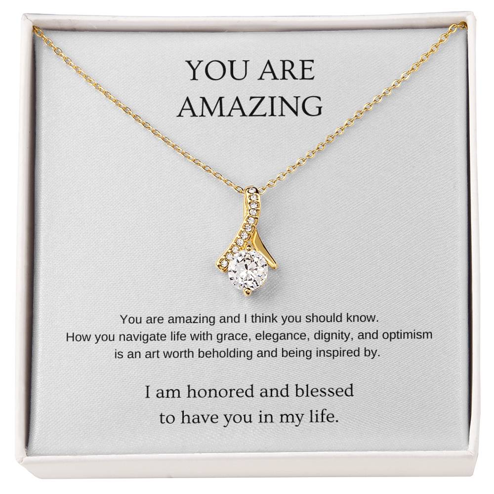 You Are Amazing Necklace | Gift for friend | Pendant Necklace | Beauty Necklace