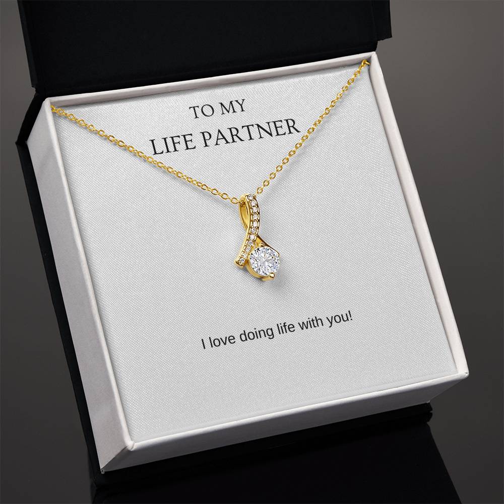 Life Partner - Romantic Necklace | Gift for girlfriend, fiancée, wife | Pendant Necklace | Beauty Necklace