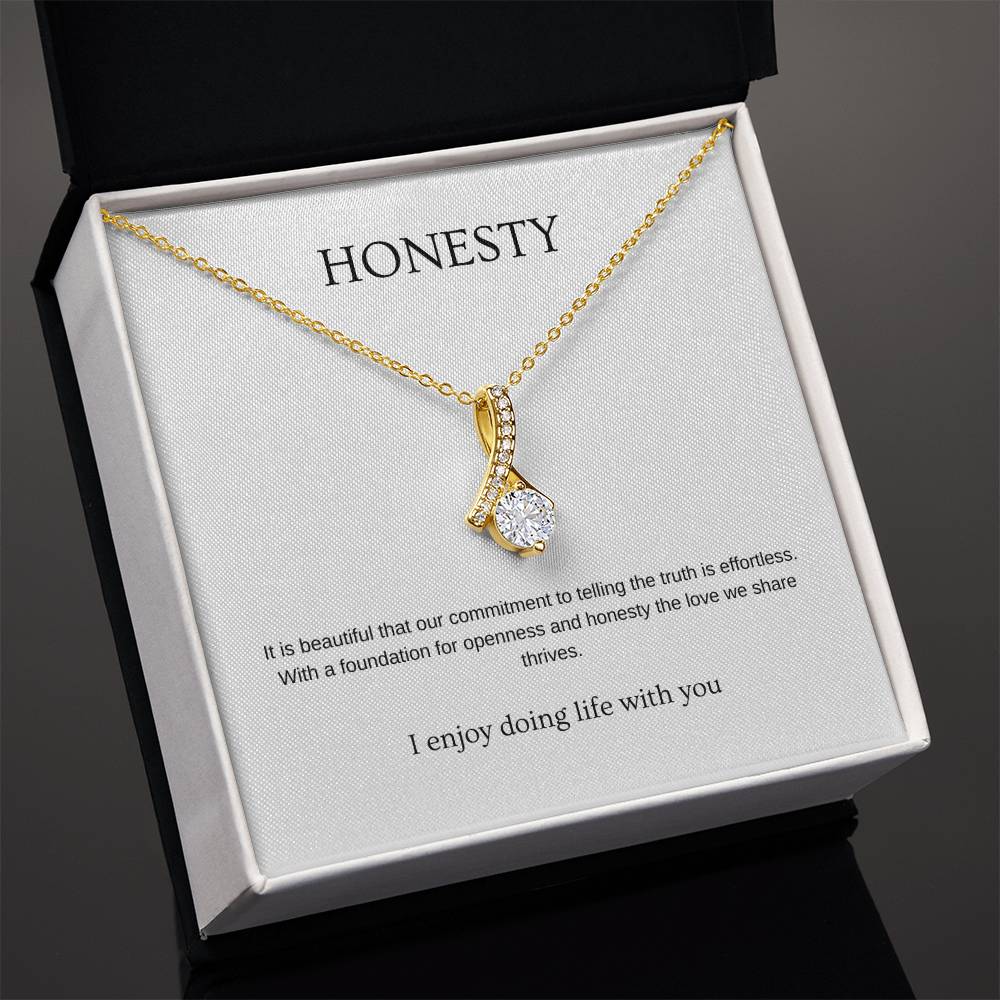 Honesty - Romantic Necklace | Gift for girlfriend, fiancée, wife | Pendant Necklace | Beauty Necklace