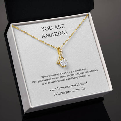 You Are Amazing Necklace | Gift for friend | Pendant Necklace | Beauty Necklace