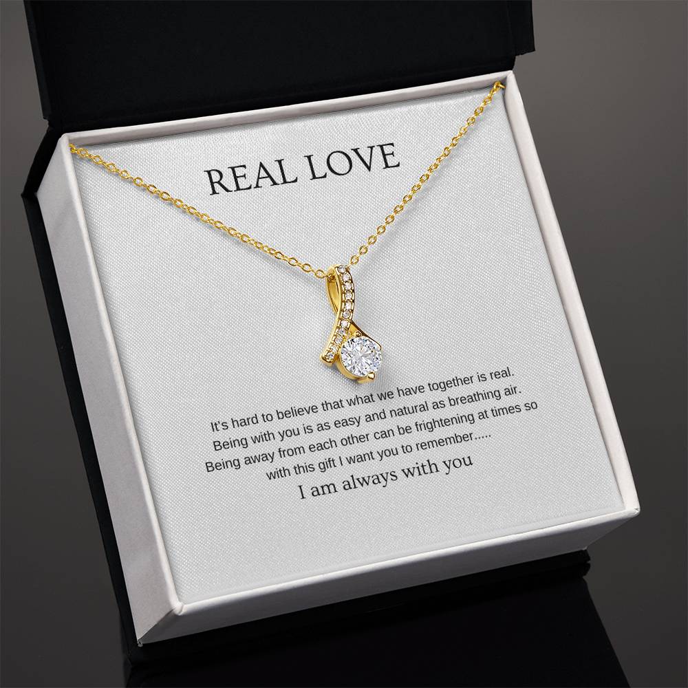 Real Love - Romantic Necklace | Gift for girlfriend, fiancée, wife | Pendant Necklace | Beauty Necklace