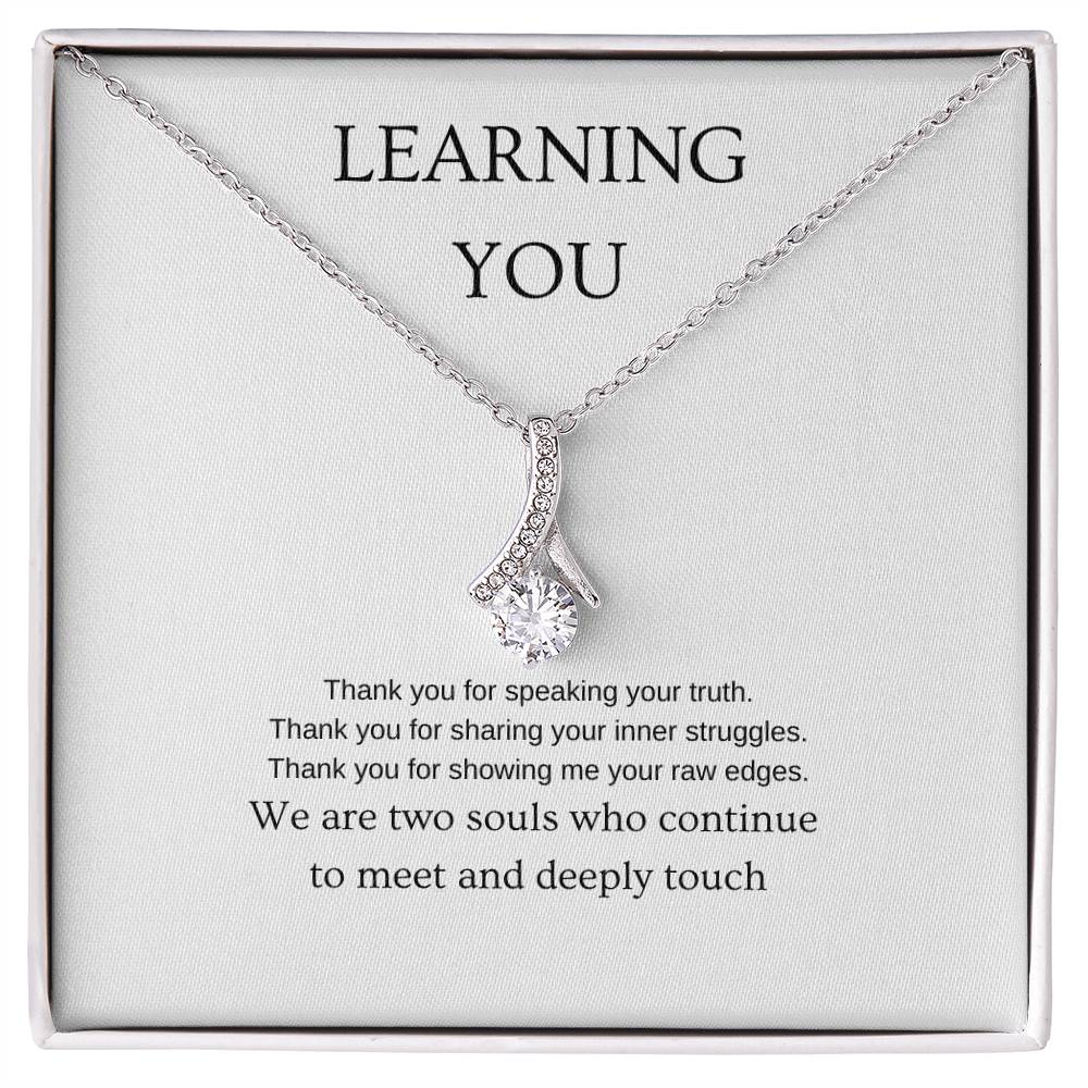 Learning You - Romantic Necklace | Gift for girlfriend, fiancée, wife | Pendant Necklace | Beauty Necklace