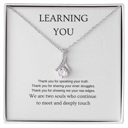 Learning You - Romantic Necklace | Gift for girlfriend, fiancée, wife | Pendant Necklace | Beauty Necklace