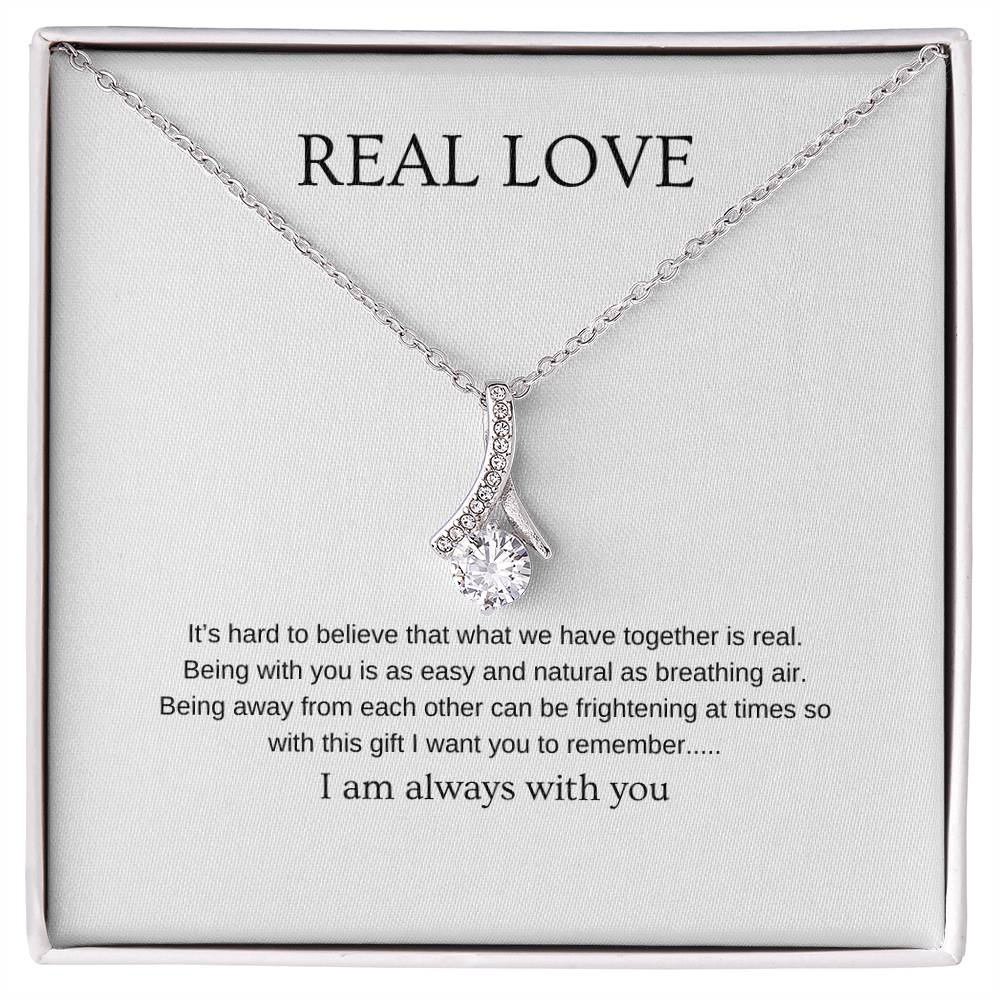 Real Love - Romantic Necklace | Gift for girlfriend, fiancée, wife | Pendant Necklace | Beauty Necklace