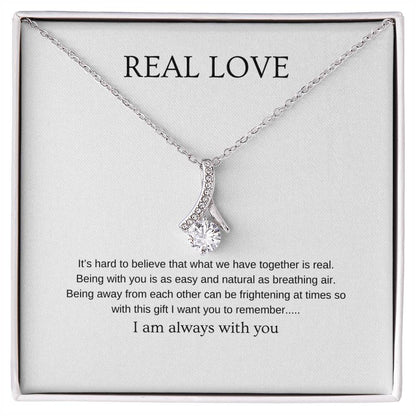 Real Love - Romantic Necklace | Gift for girlfriend, fiancée, wife | Pendant Necklace | Beauty Necklace