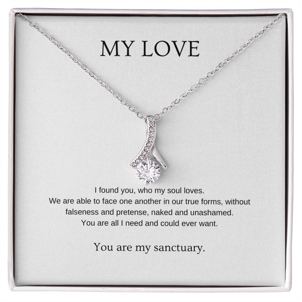 My Love - Romantic Necklace | Gift for girlfriend, fiancée, wife | Pendant Necklace | Beauty Necklace