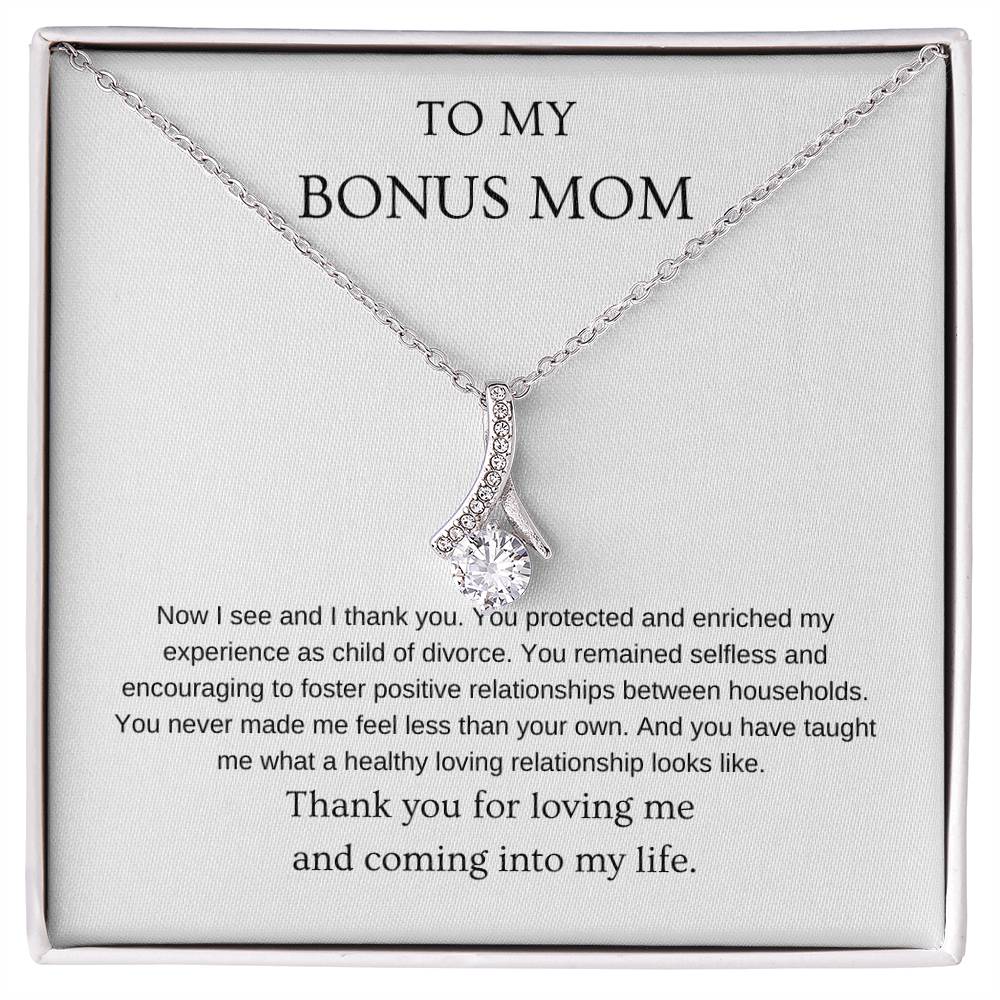 Now I see - Bonus Mom Necklace | Gift for bonus mom | Pendant Necklace | Beauty Necklace