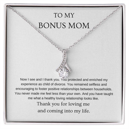 Now I see - Bonus Mom Necklace | Gift for bonus mom | Pendant Necklace | Beauty Necklace