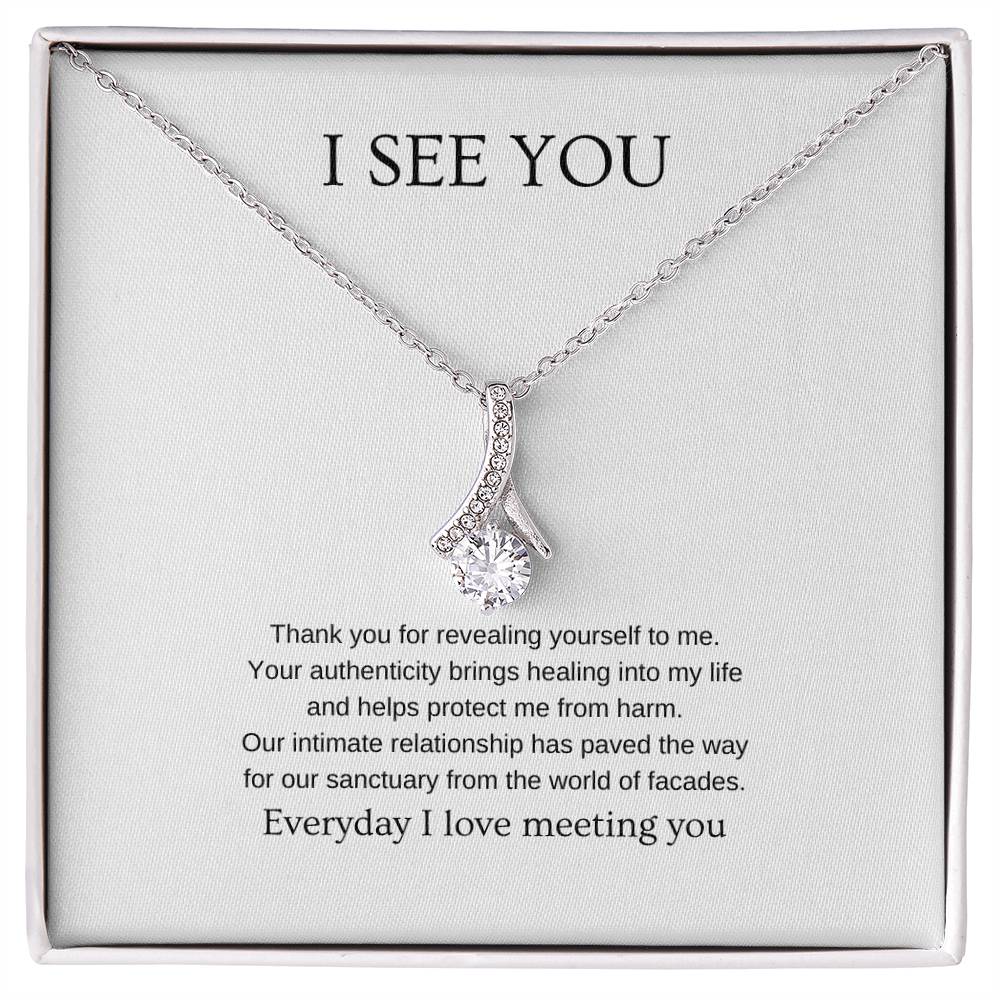 I see you - Romantic Necklace | Gift for girlfriend, fiancée, wife | Pendant Necklace | Beauty Necklace