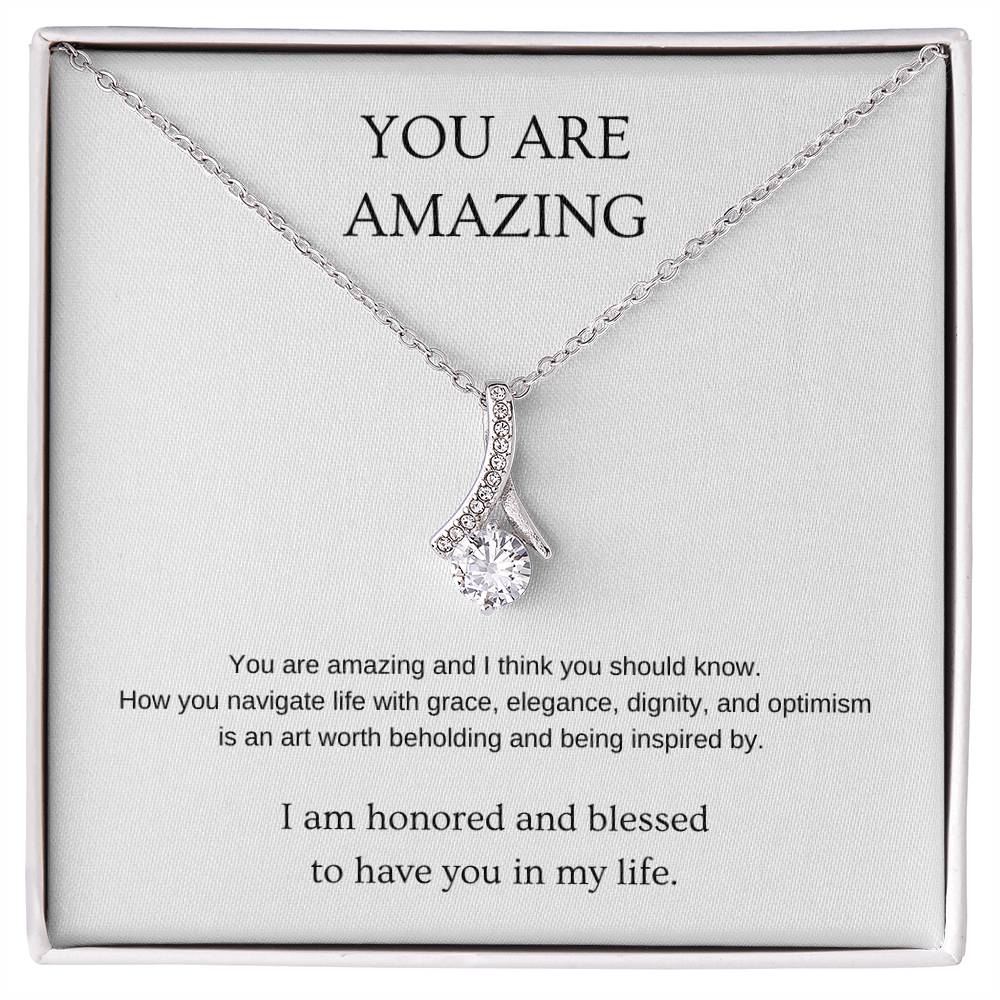 You Are Amazing Necklace | Gift for friend | Pendant Necklace | Beauty Necklace