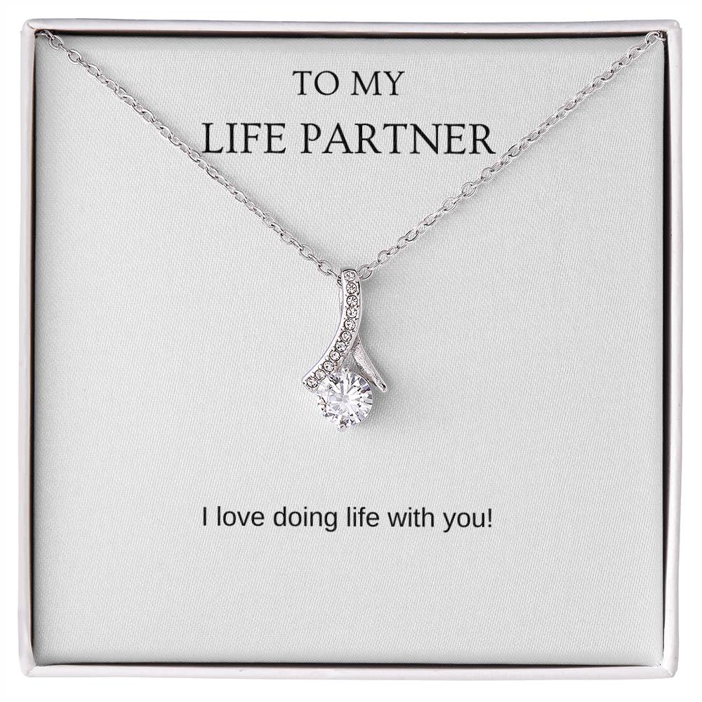 Life Partner - Romantic Necklace | Gift for girlfriend, fiancée, wife | Pendant Necklace | Beauty Necklace