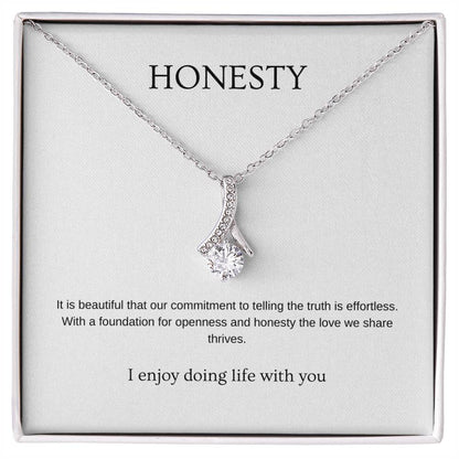 Honesty - Romantic Necklace | Gift for girlfriend, fiancée, wife | Pendant Necklace | Beauty Necklace