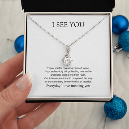 I see you - Romantic Necklace | Gift for girlfriend, fiancée, wife | Pendant Necklace | Beauty Necklace