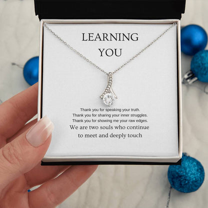 Learning You - Romantic Necklace | Gift for girlfriend, fiancée, wife | Pendant Necklace | Beauty Necklace