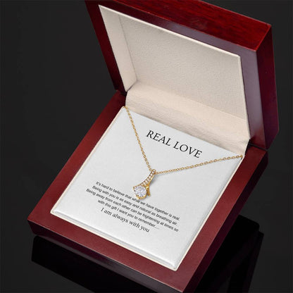 Real Love - Romantic Necklace | Gift for girlfriend, fiancée, wife | Pendant Necklace | Beauty Necklace