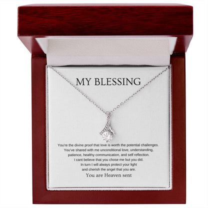 My Blessing - Romantic Necklace | Gift for girlfriend, fiancée, wife | Pendant Necklace | Beauty Necklace