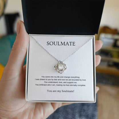 Soulmate - Romantic Necklace | Gift for girlfriend, fiancée, wife | Pendant Necklace | Love Knot Necklace