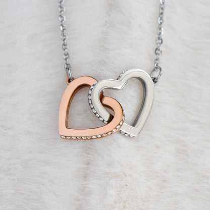 In complete awe - Partner Necklace | Gift for girlfriend, fiancée, wife | Pendant Necklace | Interlocking Hearts Necklace