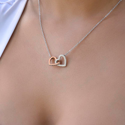 Phenomenal Woman Necklace | Gift for friend, girlfriend, fiancée, wife | Pendant Necklace | Interlocking Hearts Necklace