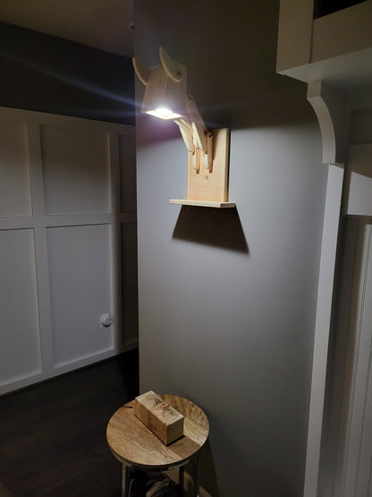 Handcrafted Dog Lamp w/ Wall Mount– Light Up Your Space, Your Way!