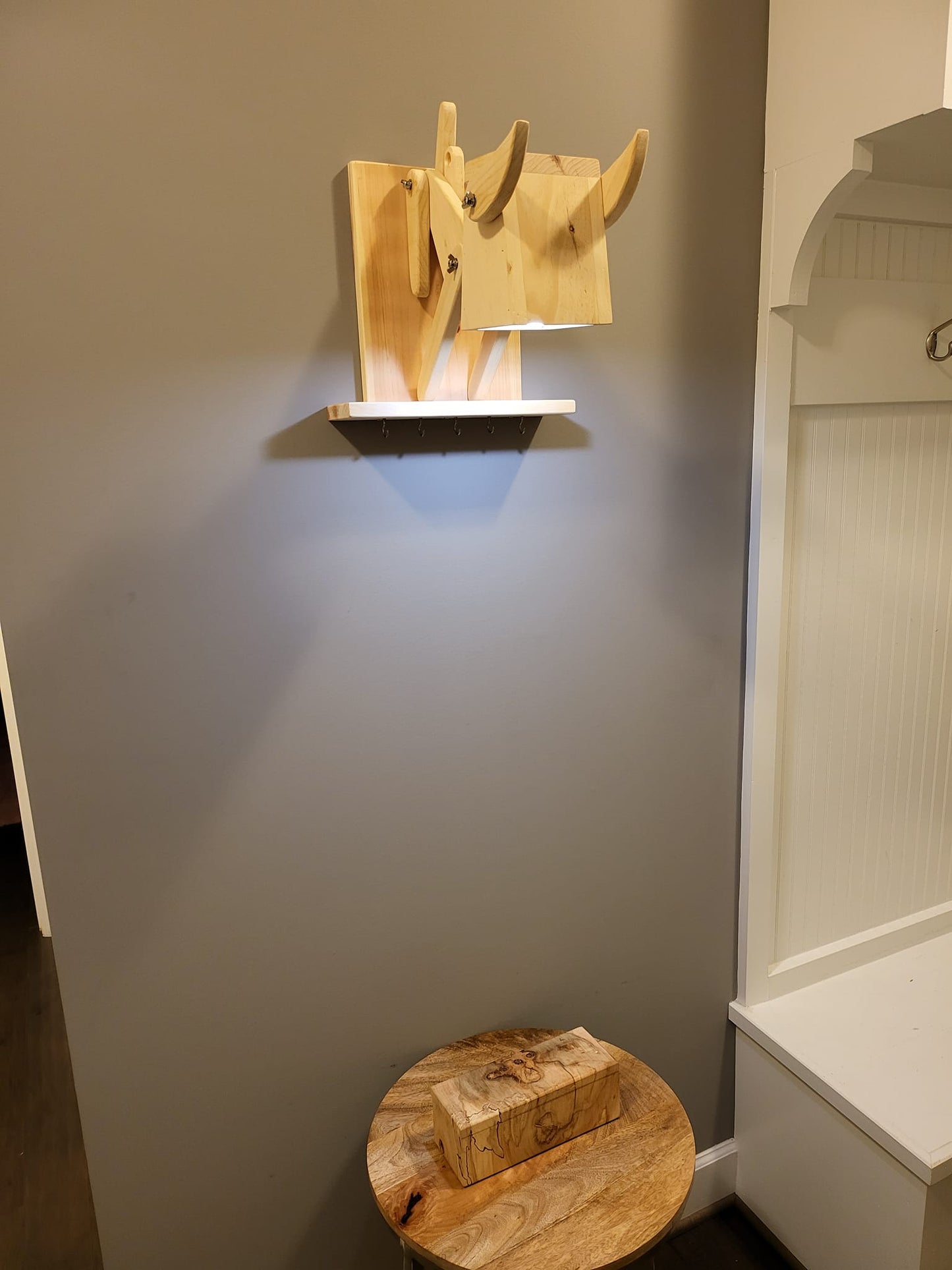 Handcrafted Dog Lamp w/ Wall Mount– Light Up Your Space, Your Way!